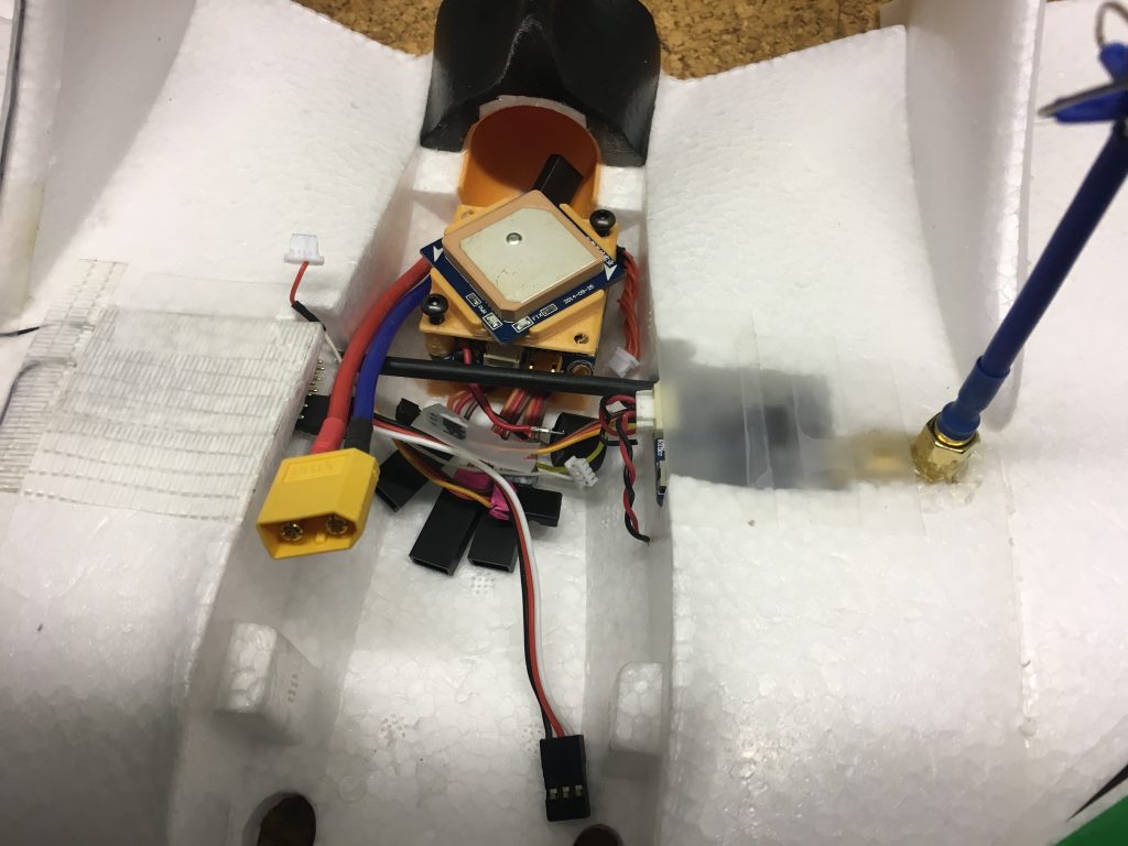 Z84 test fitting flight controller with GPS