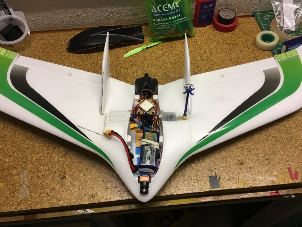 Wing Wing Z84 completed with all components installed